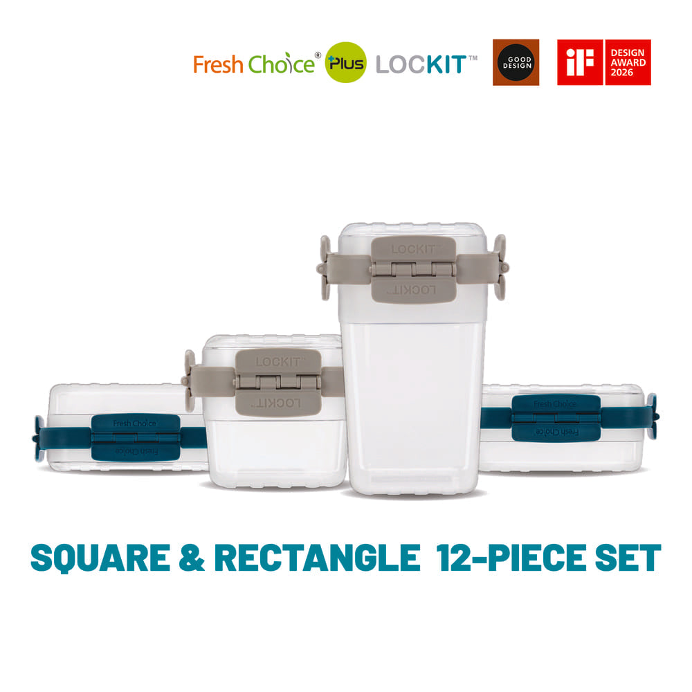 Fresh Choice LOCKIT Square & Rectangle 12-Piece Set