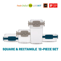Fresh Choice LOCKIT Square & Rectangle 12-Piece Set