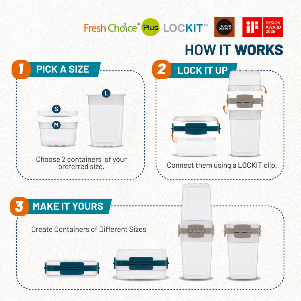 Fresh Choice LOCKIT Square & Rectangle 12-Piece Set