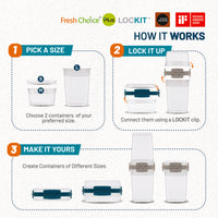Fresh Choice LOCKIT Square & Rectangle 12-Piece Set