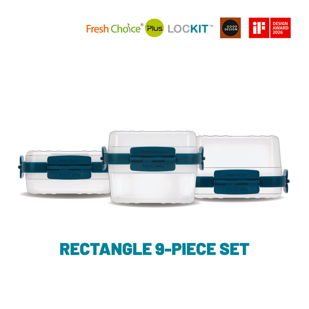 Fresh Choice LOCKIT Rectangle 9-Piece Set