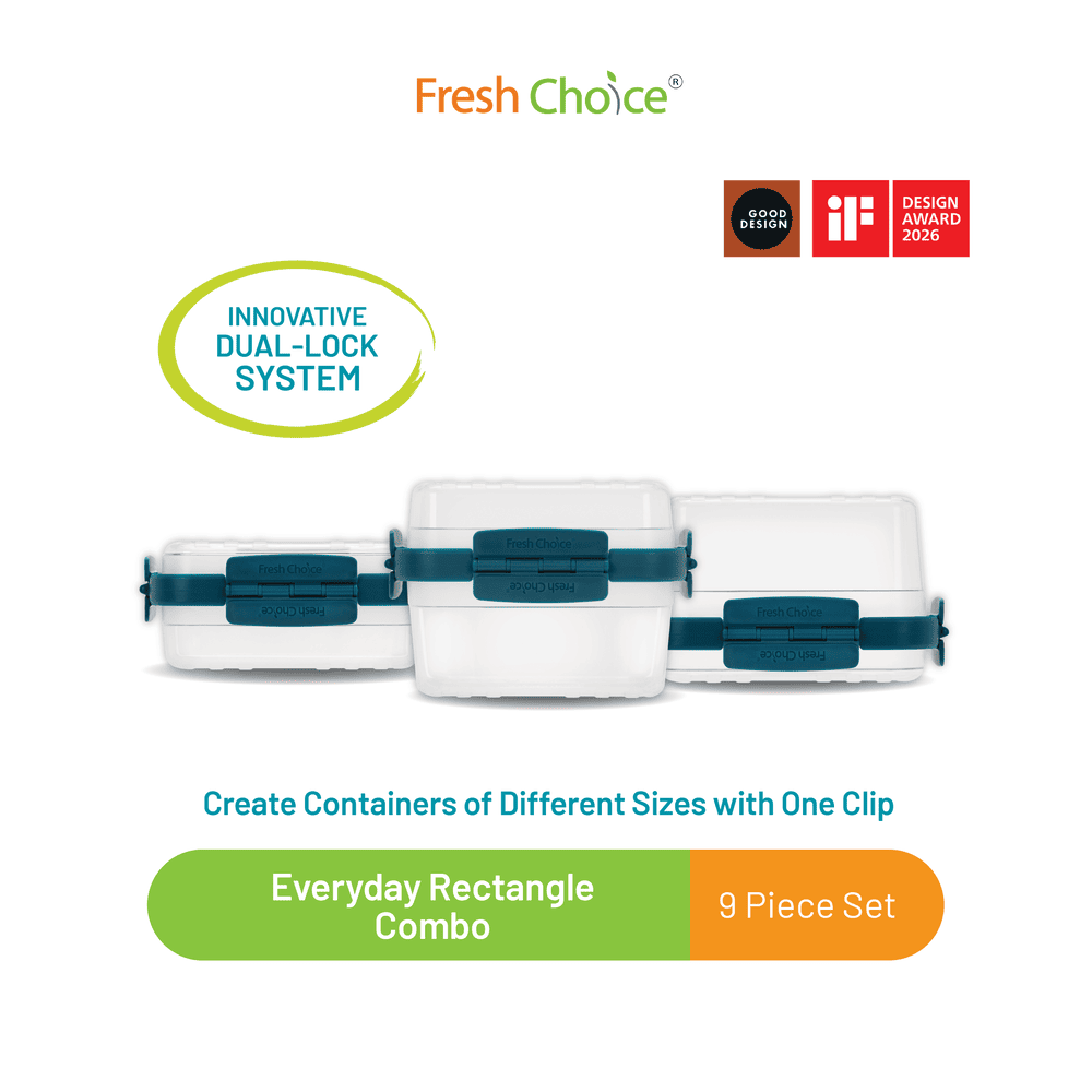 Fresh Choice LOCKIT Rectangle 9-Piece Set
