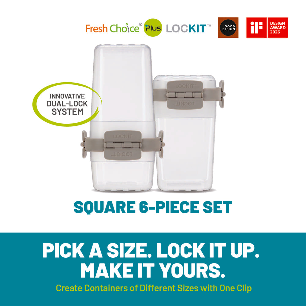 Fresh Choice LOCKIT Square 6-Piece Set
