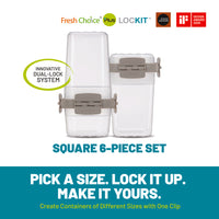 Fresh Choice LOCKIT Square 6-Piece Set