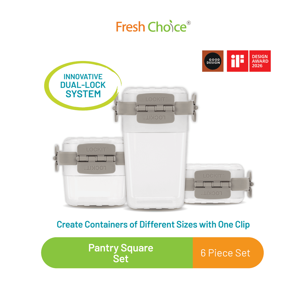 Fresh Choice LOCKIT Square 6-Piece Set