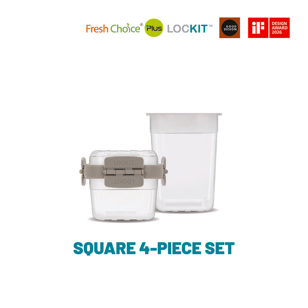Fresh Choice LOCKIT Square 4-Piece Set