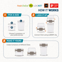 Fresh Choice LOCKIT Square 4-Piece Set