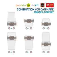 Fresh Choice LOCKIT Square 4-Piece Set