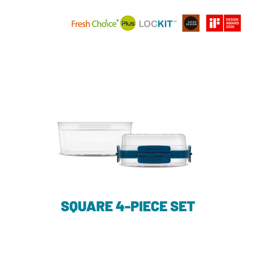 Fresh Choice LOCKIT Rectangle 4-Piece Set