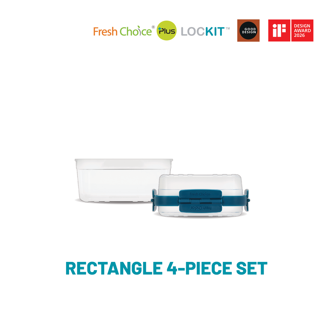 Fresh Choice LOCKIT Rectangle 4-Piece Set - Astra Family