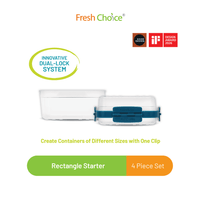 Fresh Choice LOCKIT Rectangle 4-Piece Set