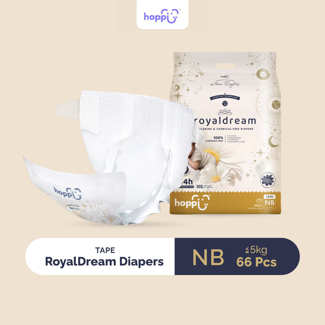 Hoppi Royal Dream Diaper Tape NB (66 Packs)