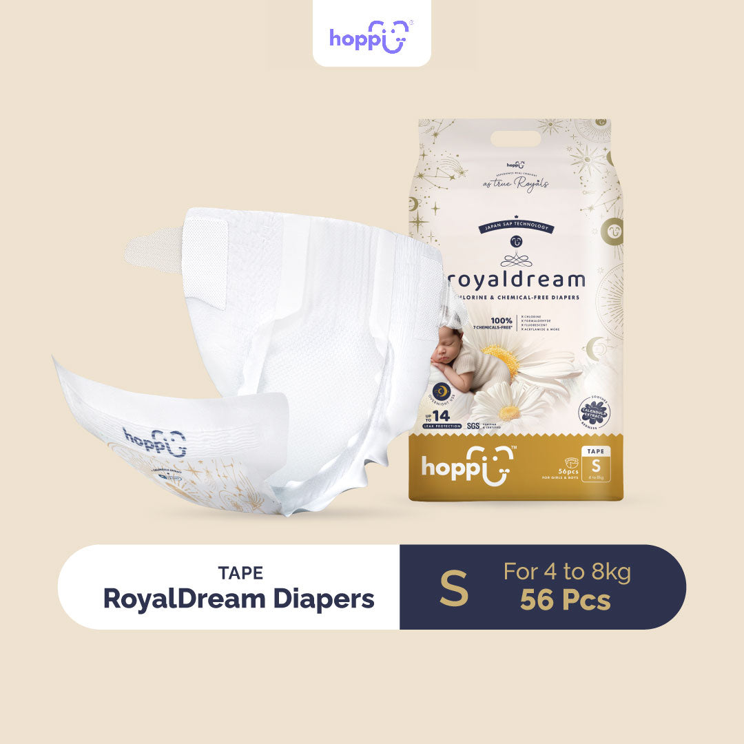 Hoppi Royal Dream Diaper Tape S (56 Packs)