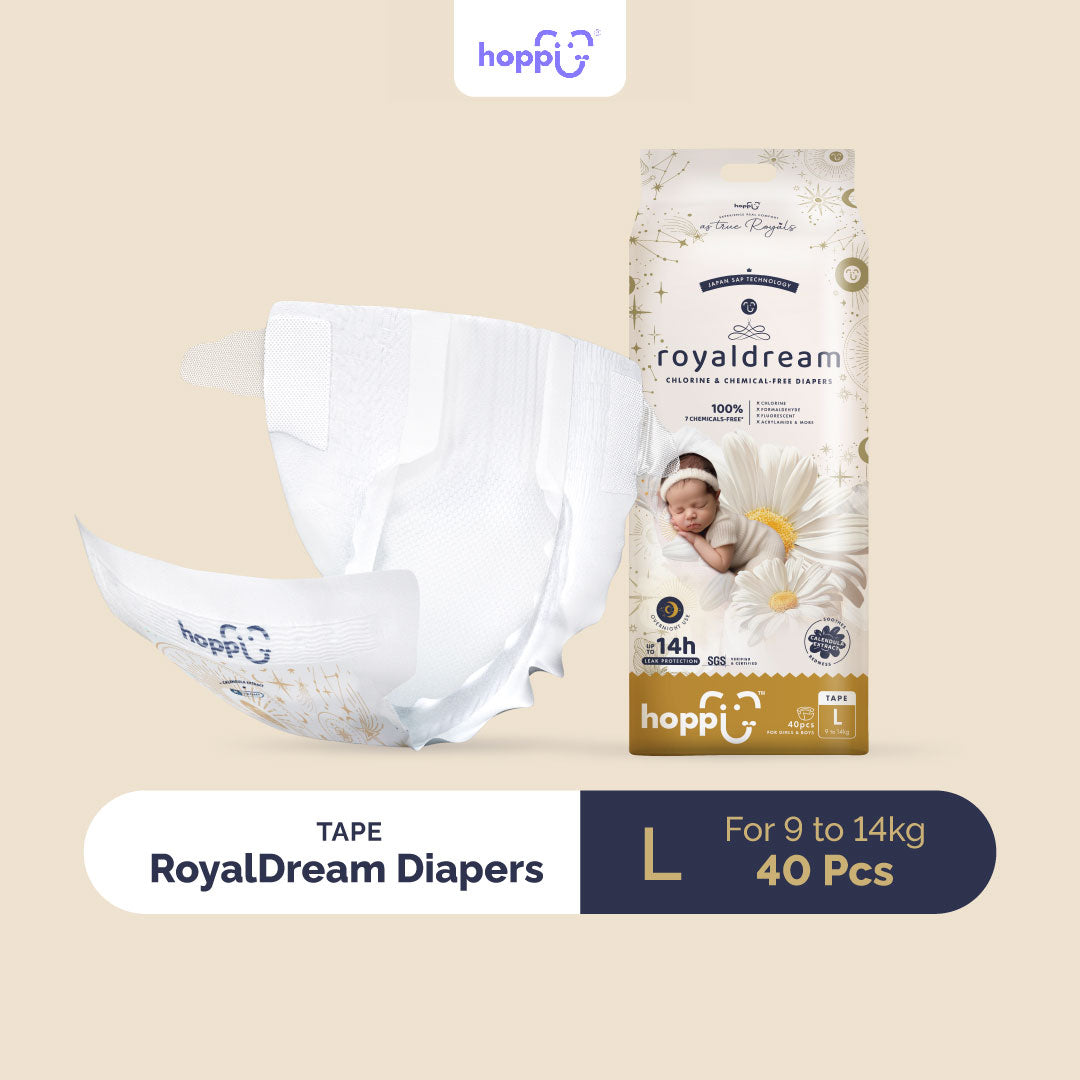 Hoppi Royal Dream Diaper Tape L (40 Packs)