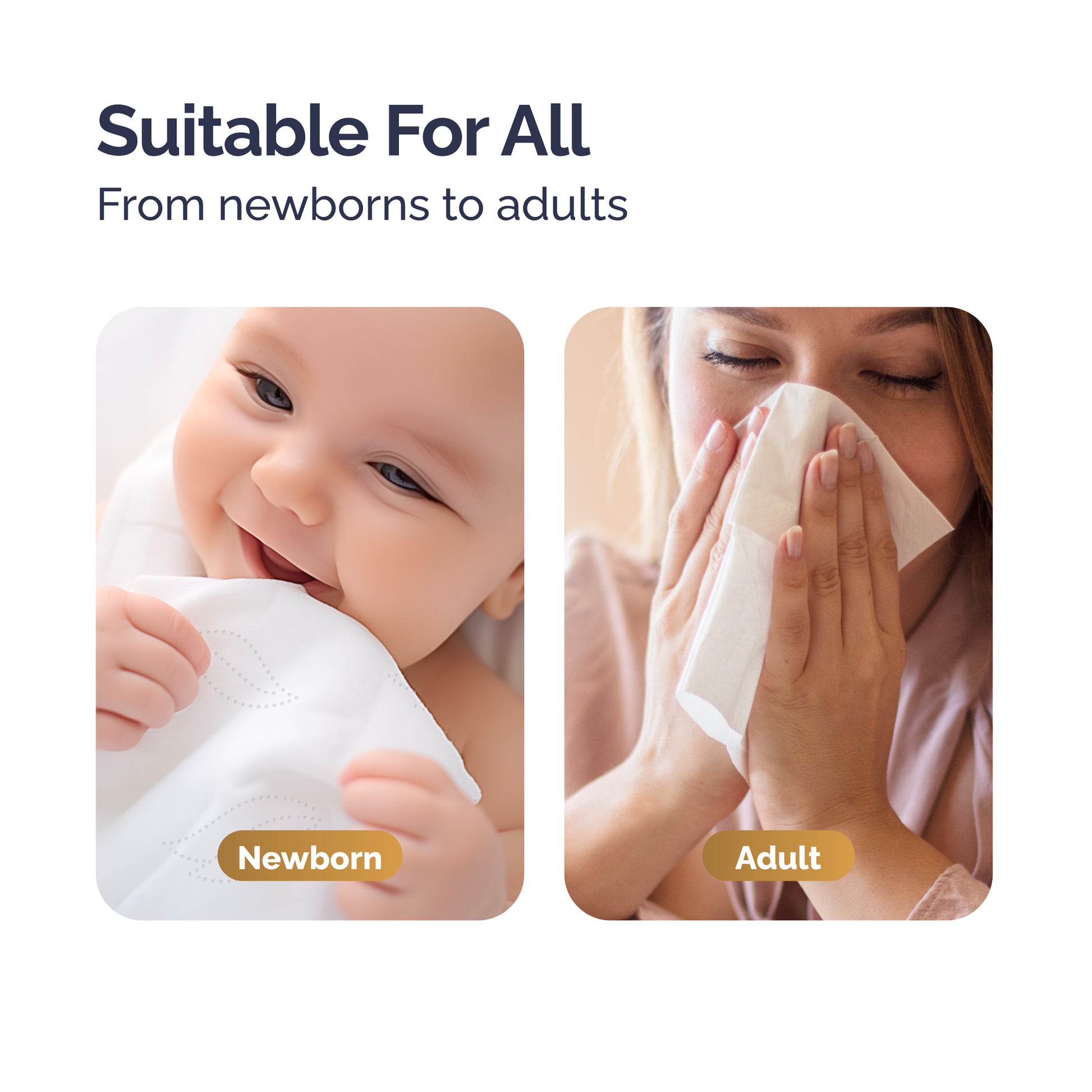 Hoppi Baby Tissue Bundles Pack - 40 sheets - 10 in 1 Bundle Pack