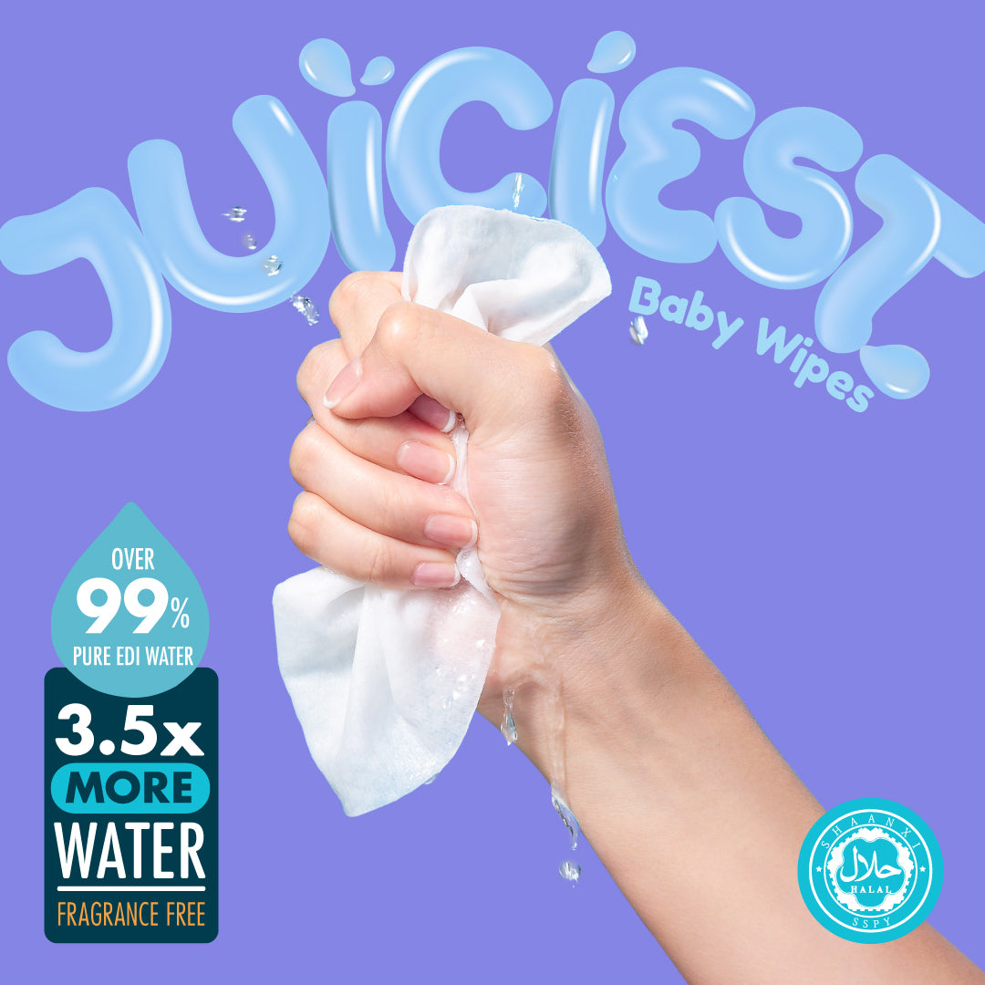 Hoppi 99% Premium Water Baby Wipes - 20 sheets - 5 in 1 Bundle Pack - Astra Family