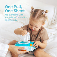 Hoppi Wet Wipes - 80 Sheets-3 in 1 Bundle Pack (with White Cap)