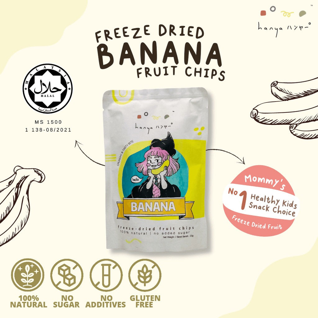 Hanya Freeze-Dried Banana 20gm - Astra Family