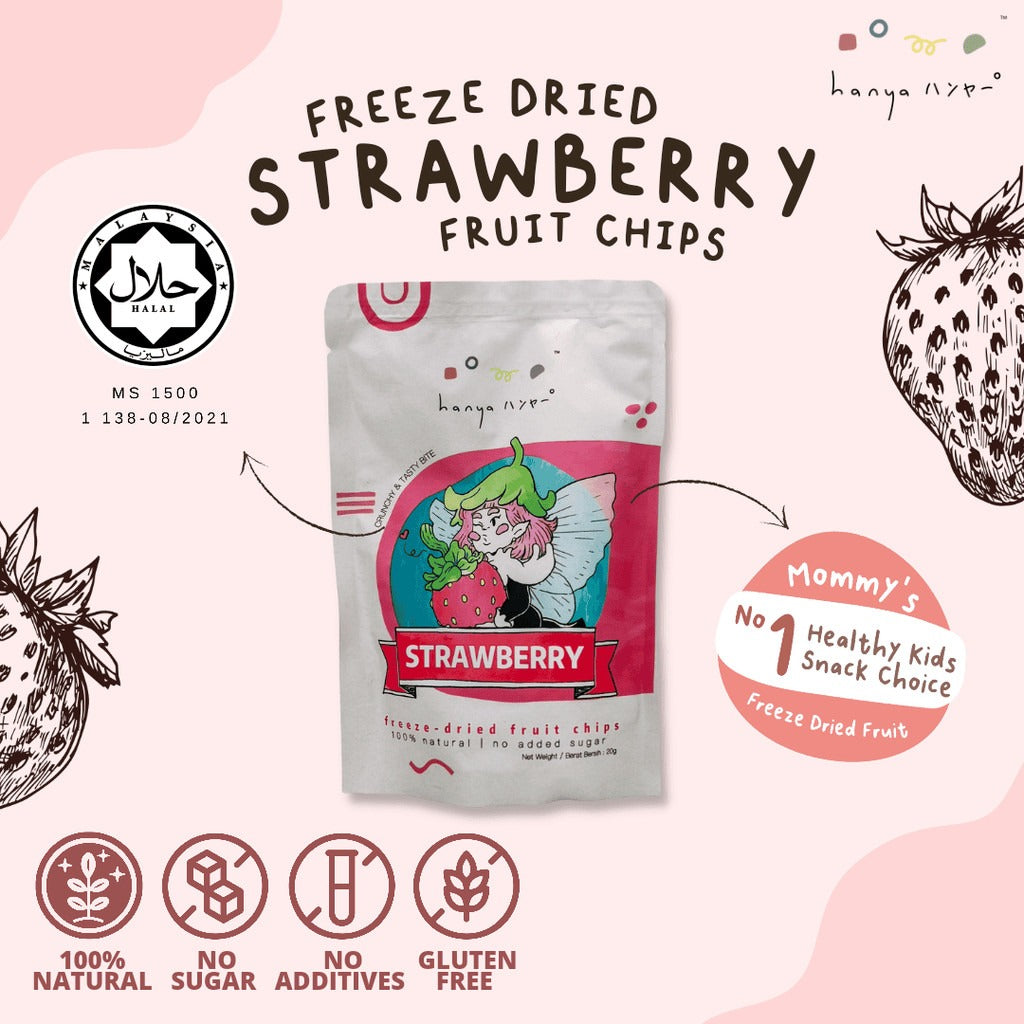 Hanya Freeze-Dried Strawberry 20gm - Astra Family