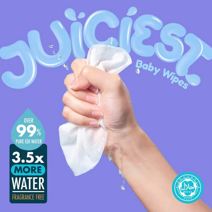 Hoppi 99% Premium Water Baby Wipes - 20 sheets - 5 in 1 Bundle Pack