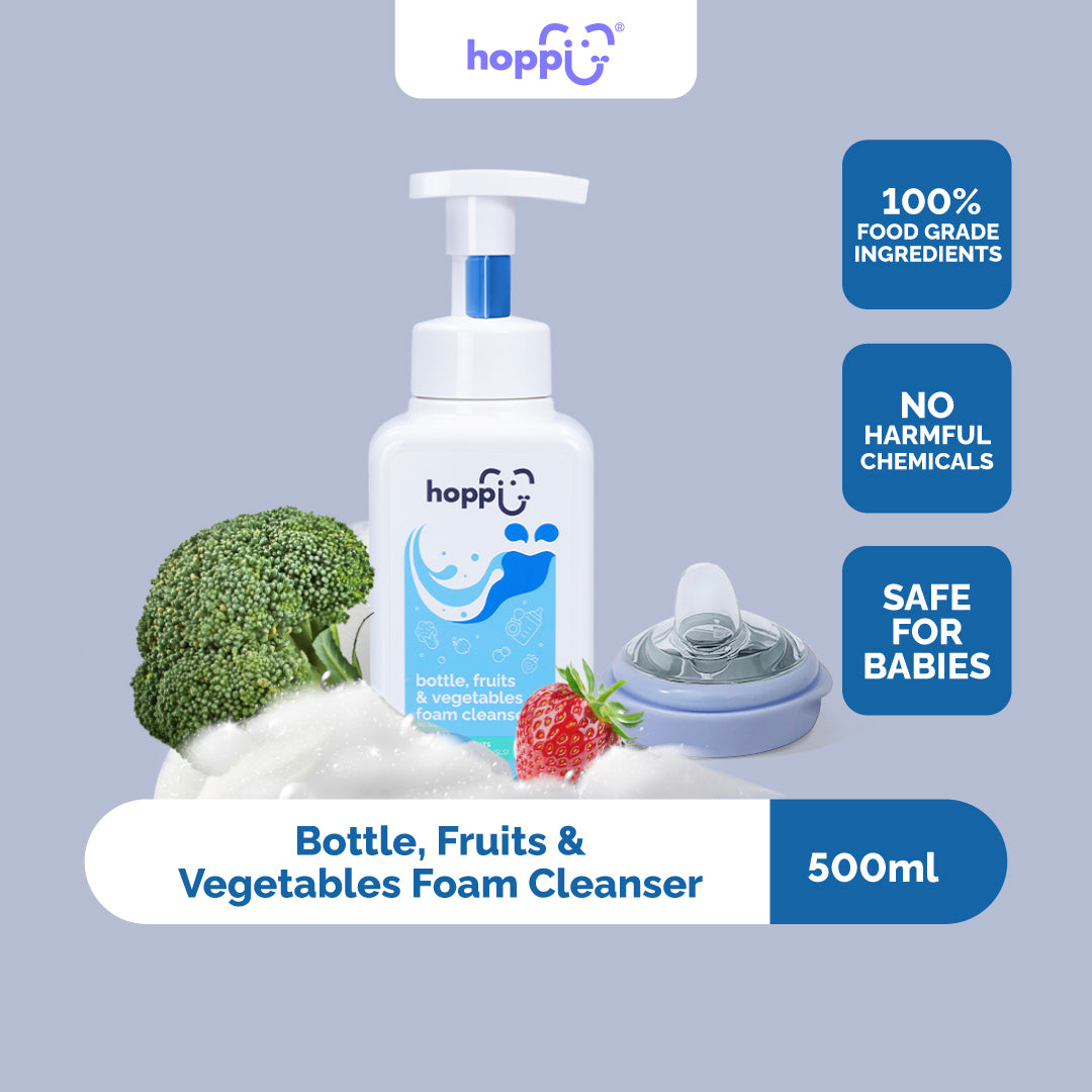 Hoppi Baby Bottle , Fruit, Vegetables Foam Cleanser 500ml