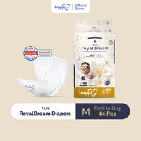 [CARTON] Hoppi RoyalDream Baby Diaper Tape X4 - Astra Family