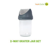 Fresh Choice 2 Way Grater Jar Set