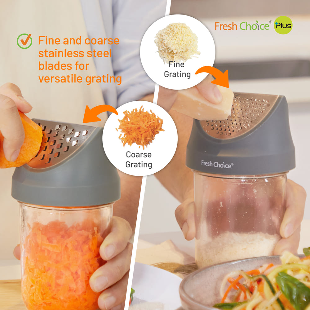 Fresh Choice 2 Way Grater Jar Set
