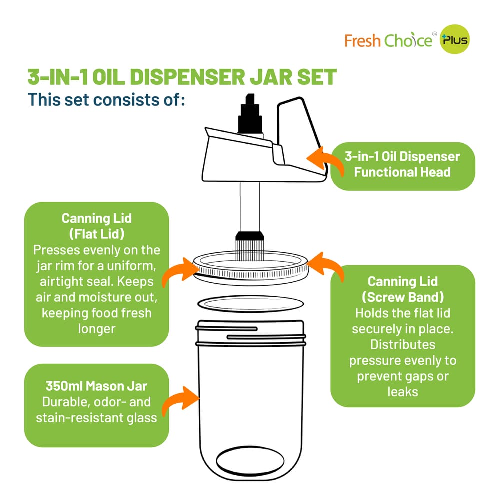 Fresh Choice Oil Dispenser Set