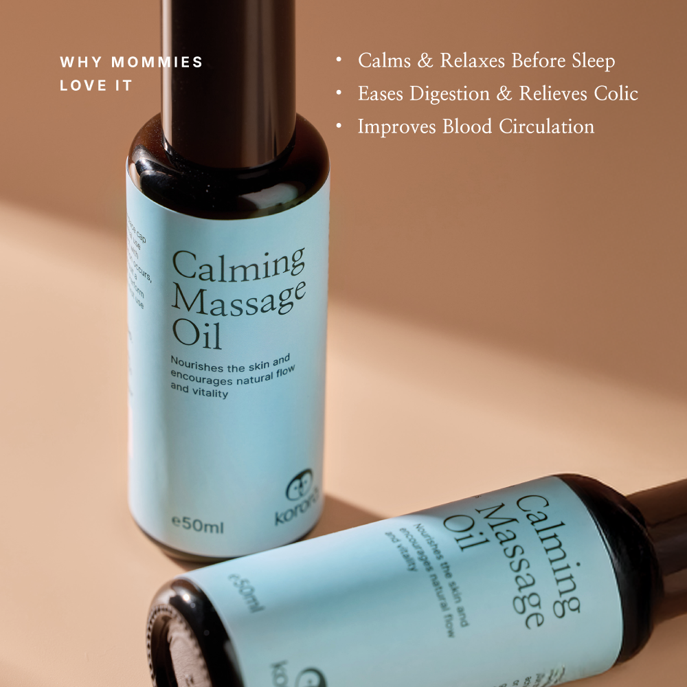 Korora Calming Massage Oil 50ml | Calm & Soothing for Sensitive Skin | Minyak Urut Bayi Menenangkan | 婴儿舒缓安睡按摩油