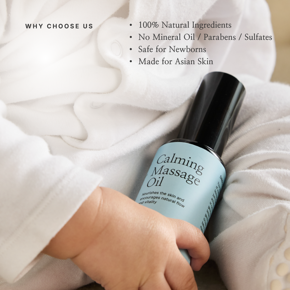 Korora Calming Massage Oil 50ml | Calm & Soothing for Sensitive Skin | Minyak Urut Bayi Menenangkan | 婴儿舒缓安睡按摩油