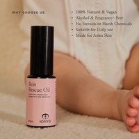 Korora Skin Rescue Oil 15ml | Soothes Dry, Irritated & Sensitive Skin | Minyak Kulit Sensitif Bayi | 婴儿敏感皮肤舒缓修护油