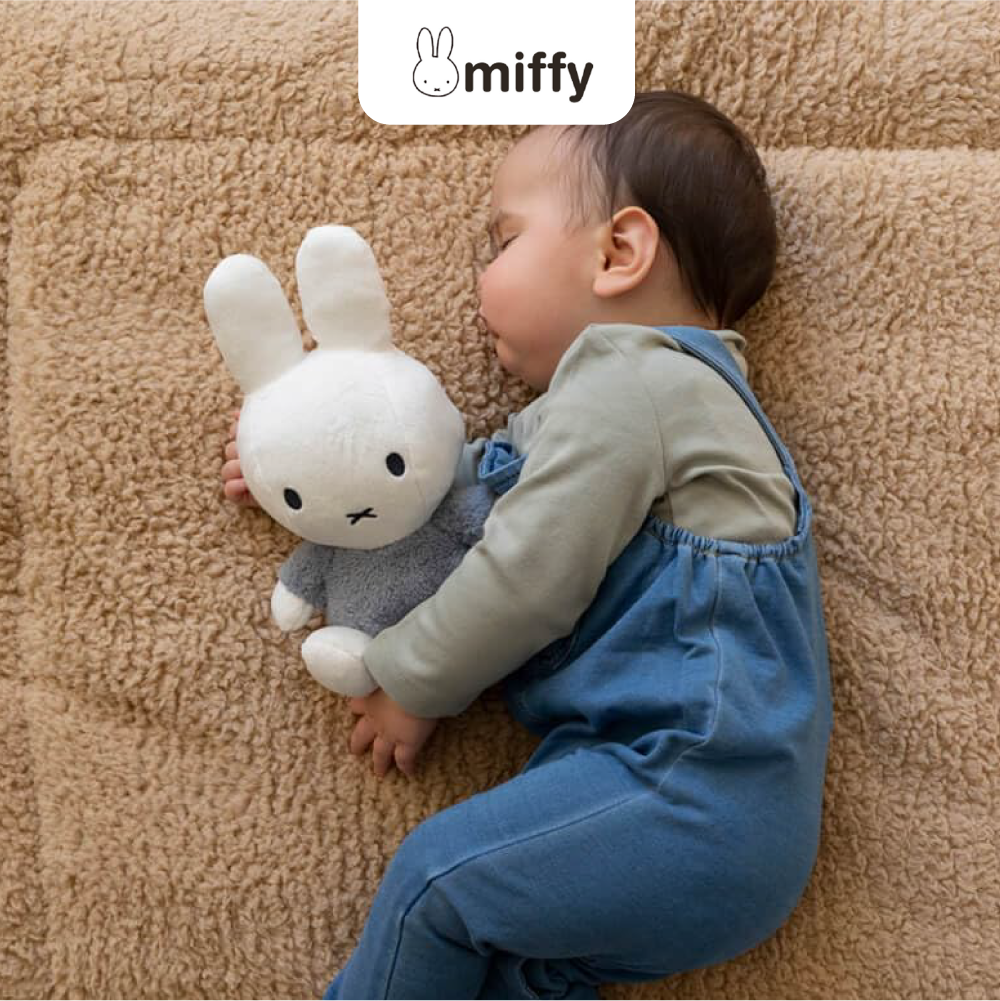 MIFFY Cuddle with Bell 25cm Fluffy Blue