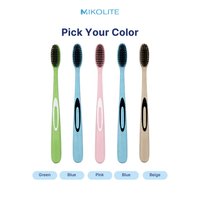 Mikolite Classic Bamboo Fiber Toothbrush Family Pack