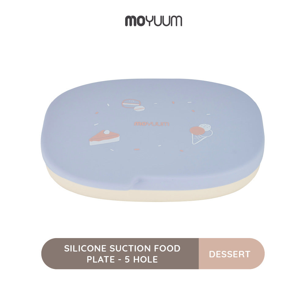 Moyuum Silicone Suction Food Plate - 5 Hole - Astra Family