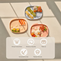 Moyuum Silicone Suction Food Plate - 5 Hole