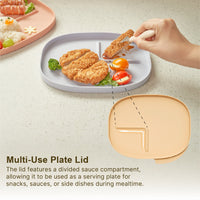Moyuum Silicone Suction Food Plate - 5 Hole
