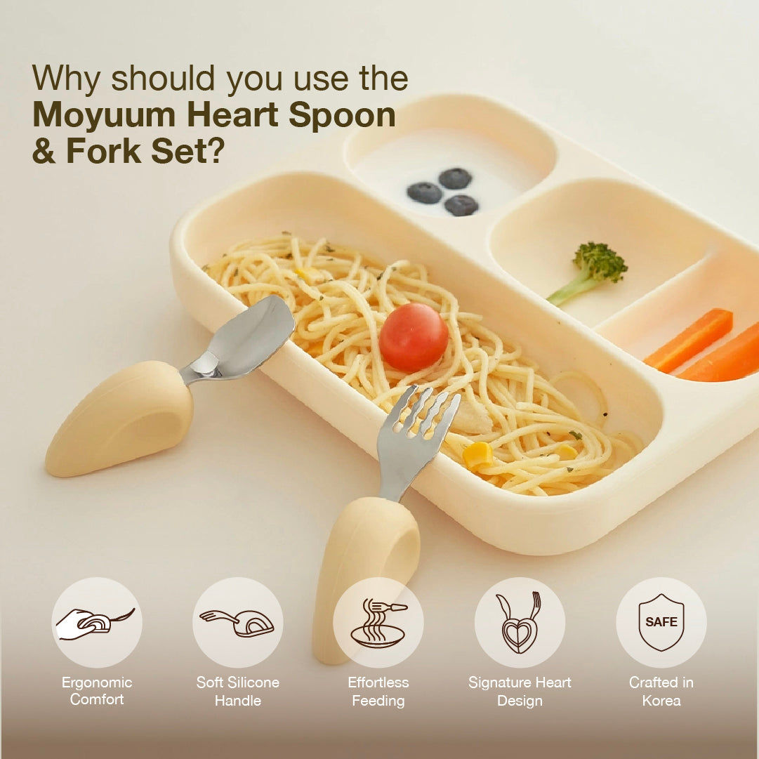 Moyuum Heart Spoon & Fork Set
