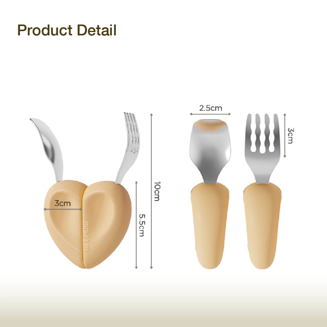 Moyuum Heart Spoon & Fork Set