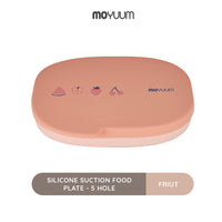 Moyuum Silicone Suction Food Plate - 5 Hole