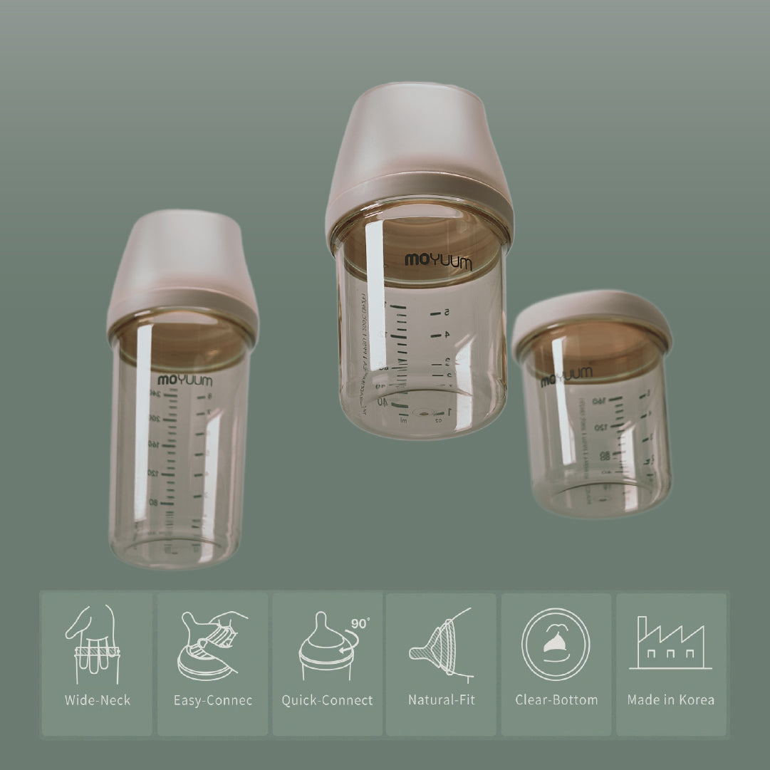 Moyuum PPSU mov.aa Baby bottle basic (beige)