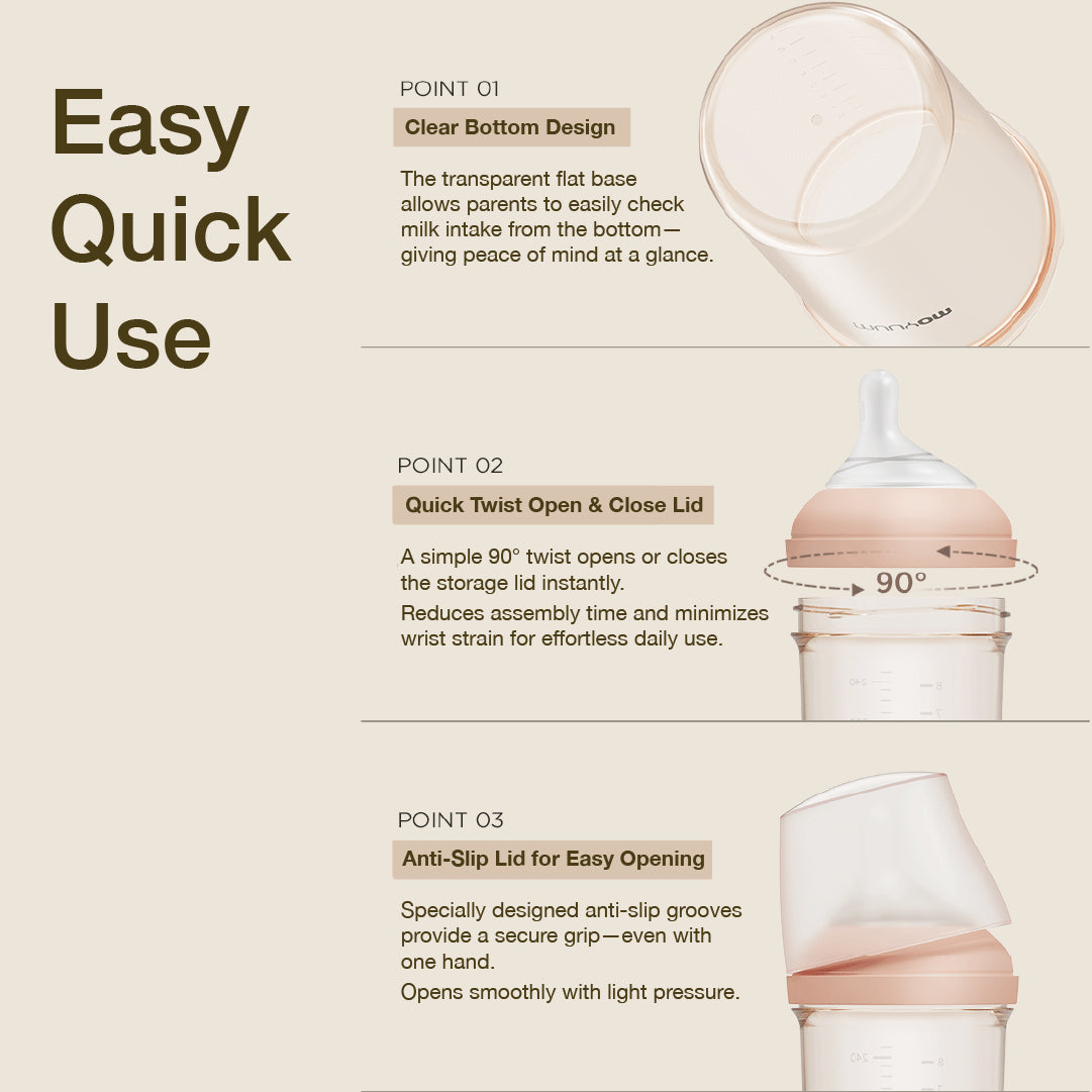 Moyuum PPSU mov.aa Baby bottle basic (beige)