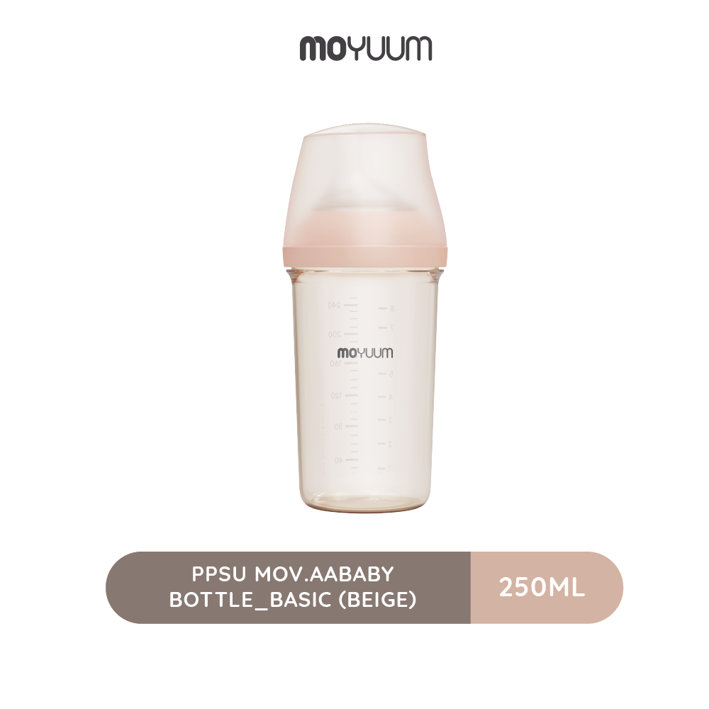 Moyuum PPSU mov.aa Baby bottle basic (beige)