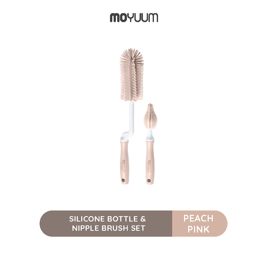 Moyuum Silicone Bottle & Nipple Brush Set