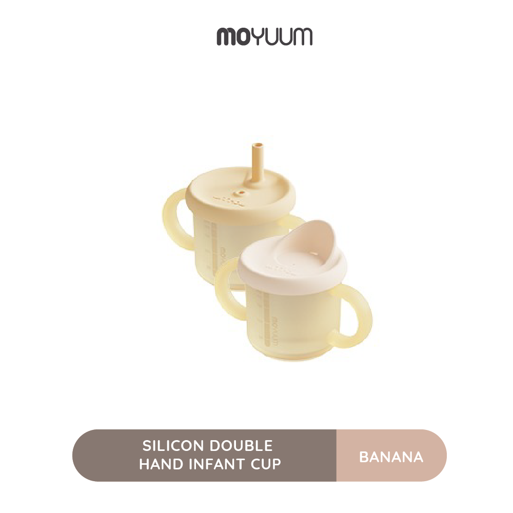 Moyuum Silicon Double Hand Infant Cup Banana