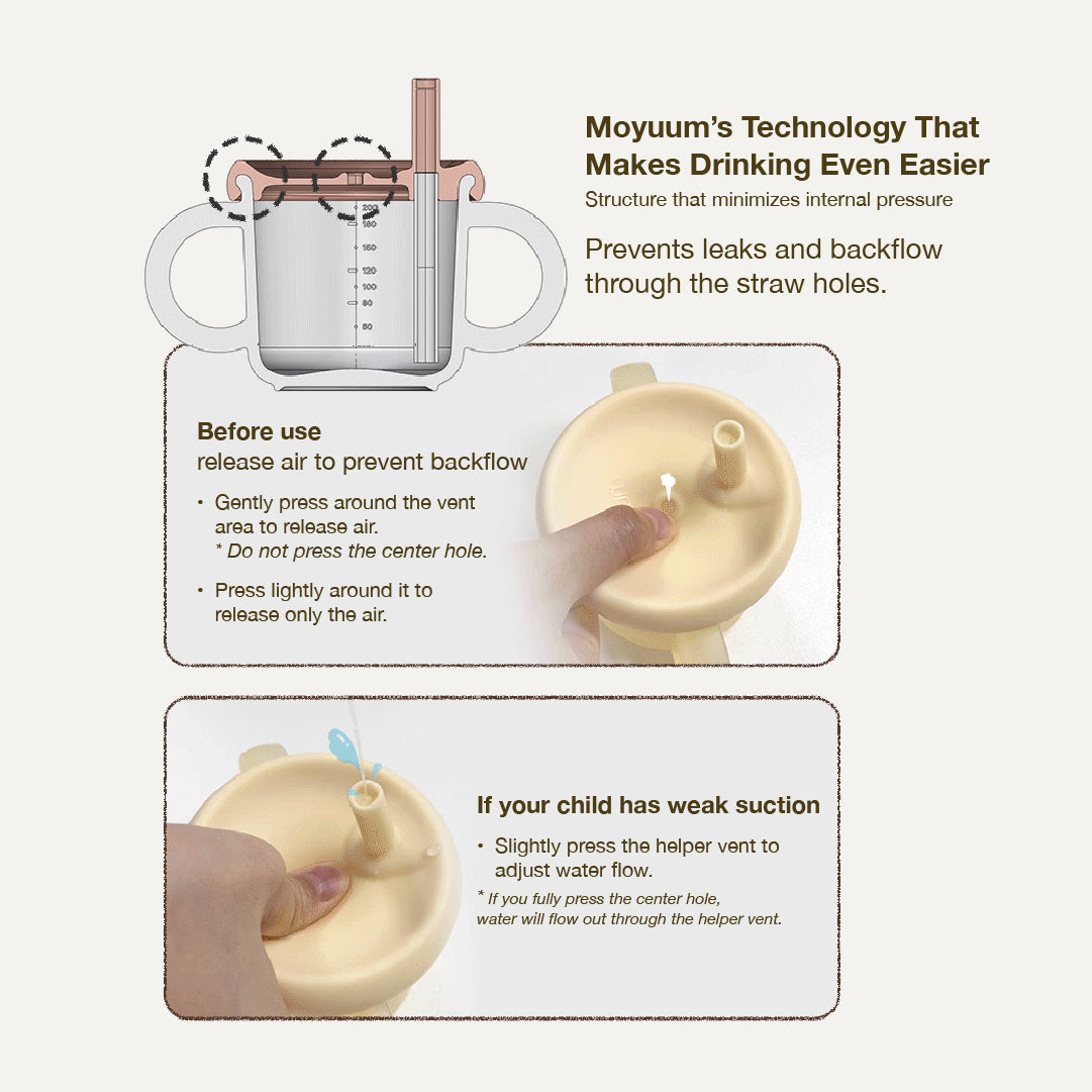 Moyuum Silicon Double Hand Infant Cup Banana