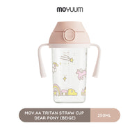 Moyuum Mov.aa Tritan Straw cup Dear Pony 250ml (beige)