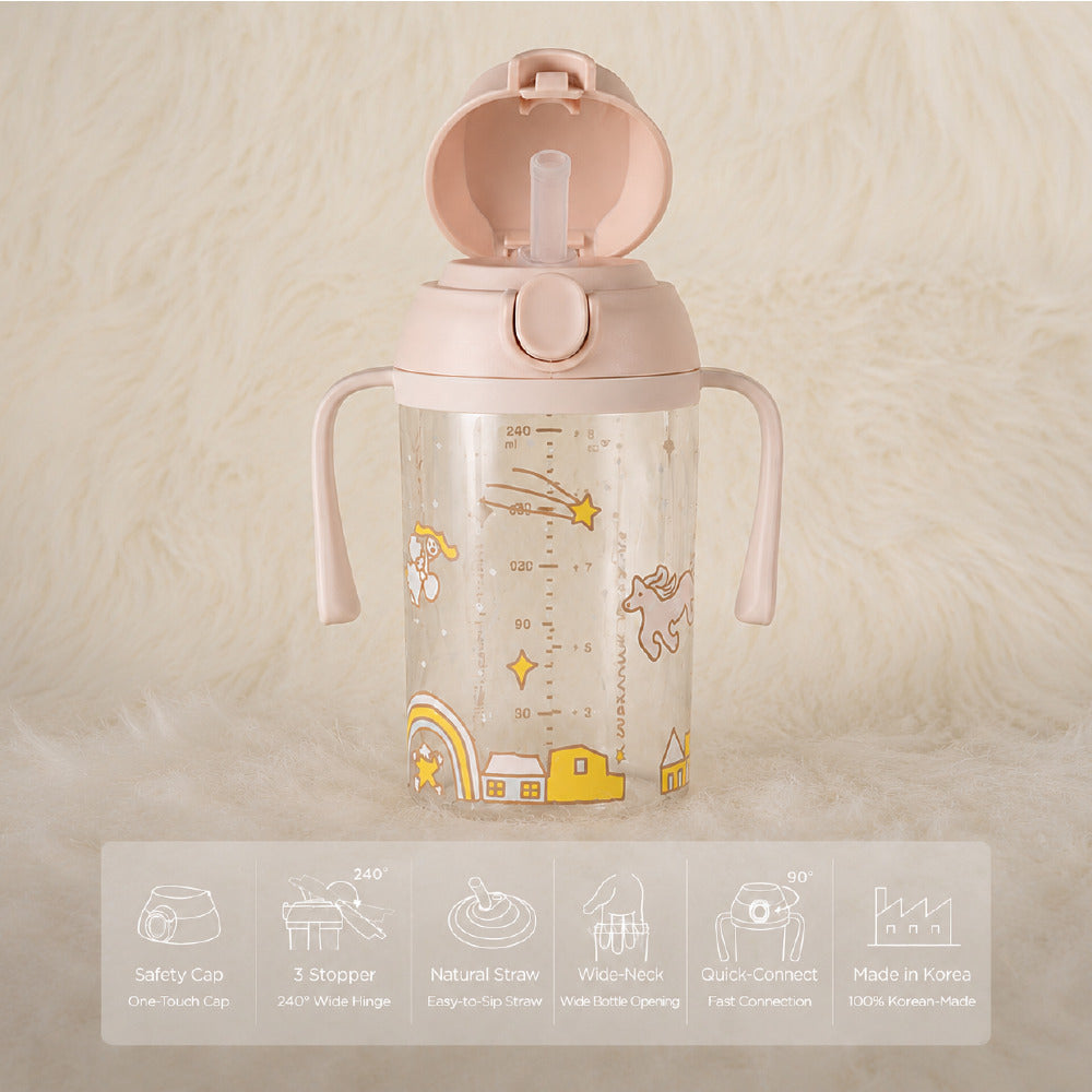 Moyuum Mov.aa Tritan Straw cup Dear Pony 250ml (beige)