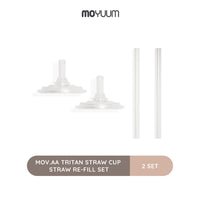 Mov.aa Tritan Straw cup Straw Re-Fill SET