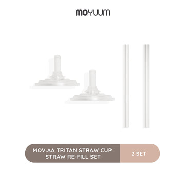 Mov.aa Tritan Straw cup Straw Re-Fill SET